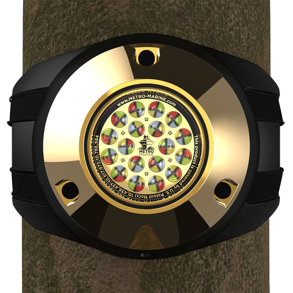 Metro Marine High-Output Piling Mount Underwater Light w/Intelligent Full Spectrum LED's - RGBW, 45 Beam