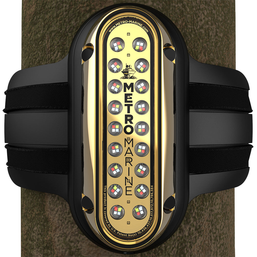 Metro Marine High-Output Vertical Piling Mount Light w/Intelligent Full Spectrum LED's - RGBW, 90 Beam