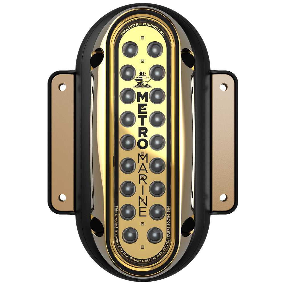 Metro Marine High-Output Vertical Surface Mount Light w/Intelligent Monochromatic LED's - Blue, 90 Beam