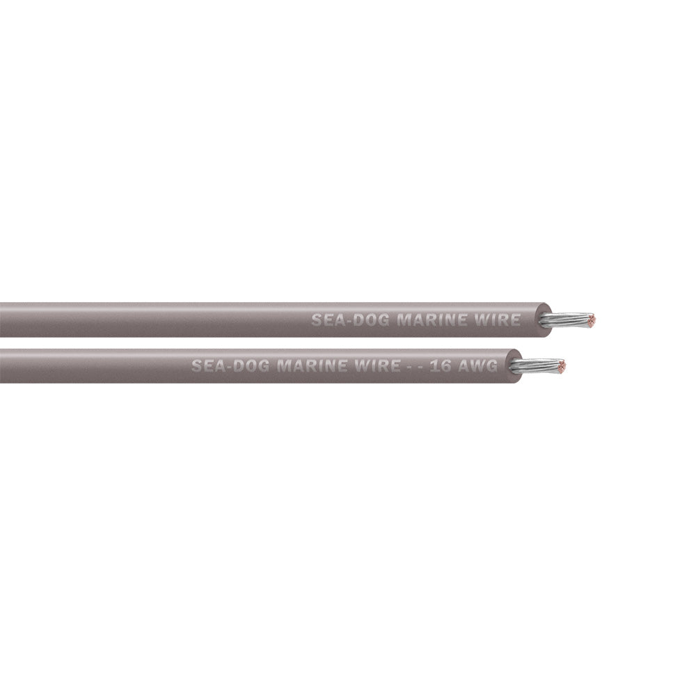 Sea-Dog 16 AWG Grey Primary Wire - 25'