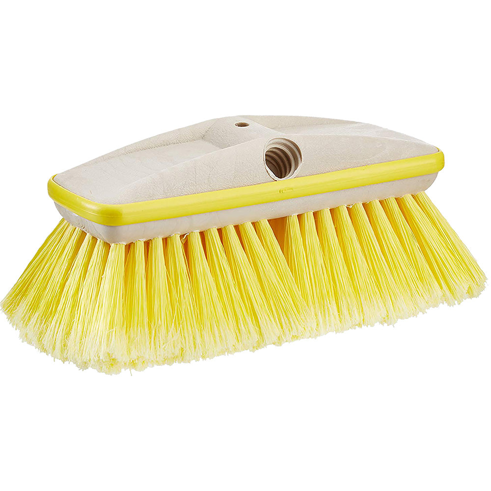 Star brite Deluxe Yellow Soft Wash 8" Brush Head w/Bumper - Dual Connections