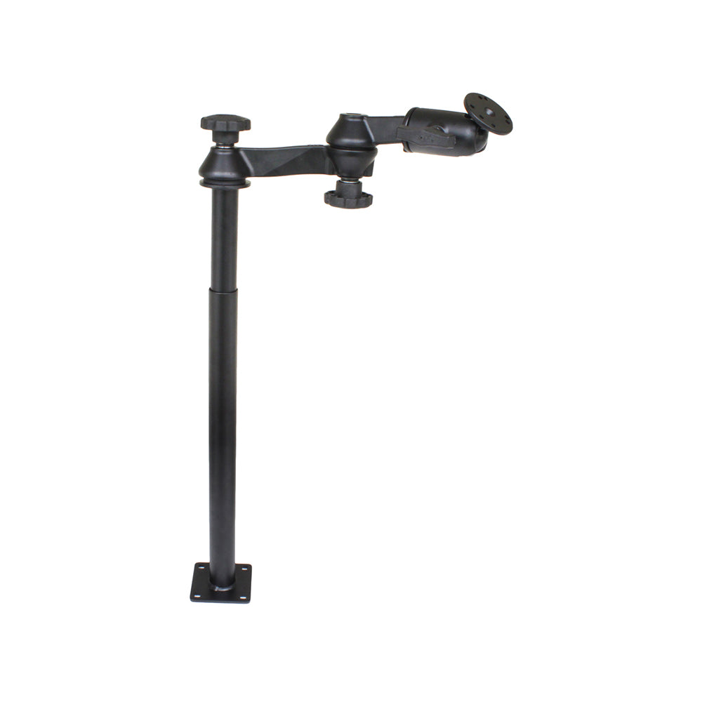 RAM Mount RAM Tele-Pole w/12" & 18" Poles, Double Swing Arms & Round Plate