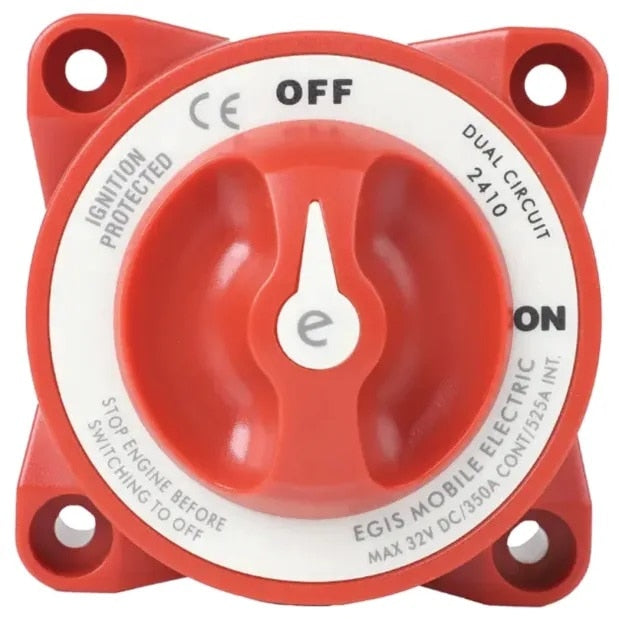 EGIS 2410 e-Series 350A Dual Circuit Battery Switch Off/On