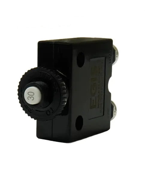 EGIS Push Button Panel Mount Circuit Breaker Screw Terminals 30 Amp Retail Pack