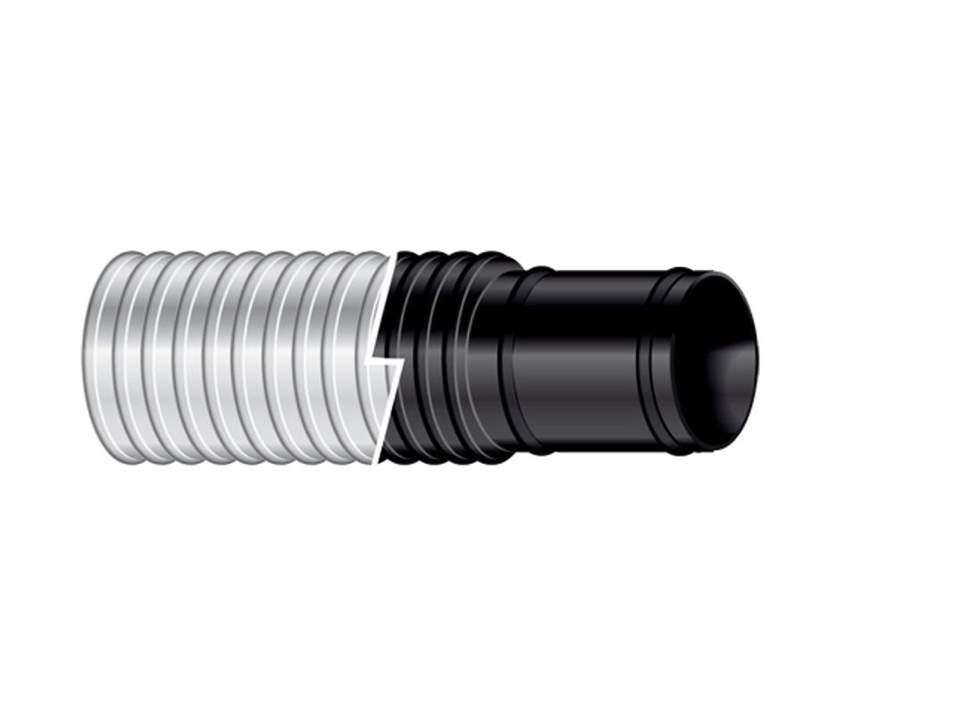 1 1/8' BILGEFLEX 9' POLYPAC BLK.