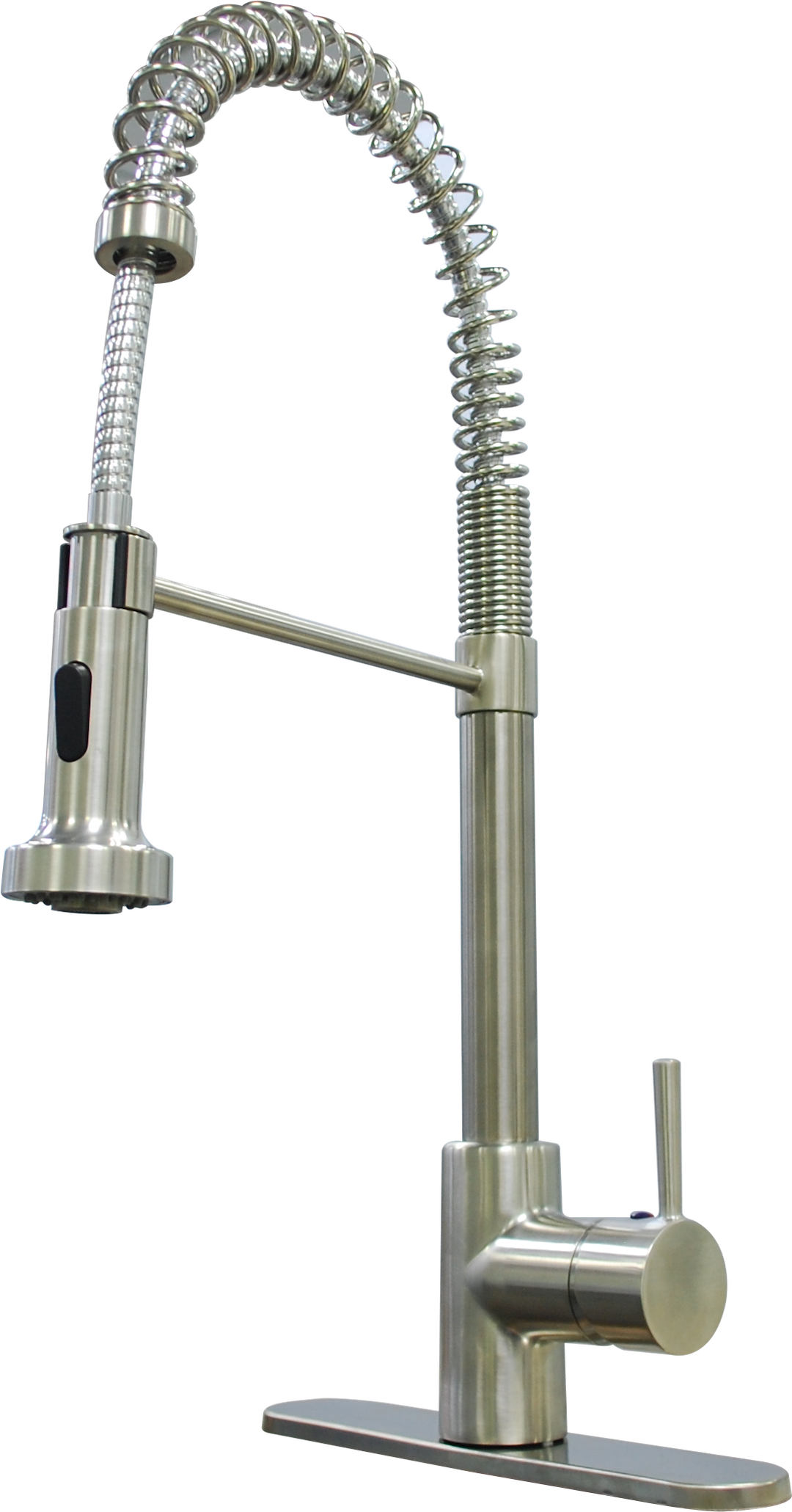 COILED SPR FAUCET SGLE BRSH NCKEL