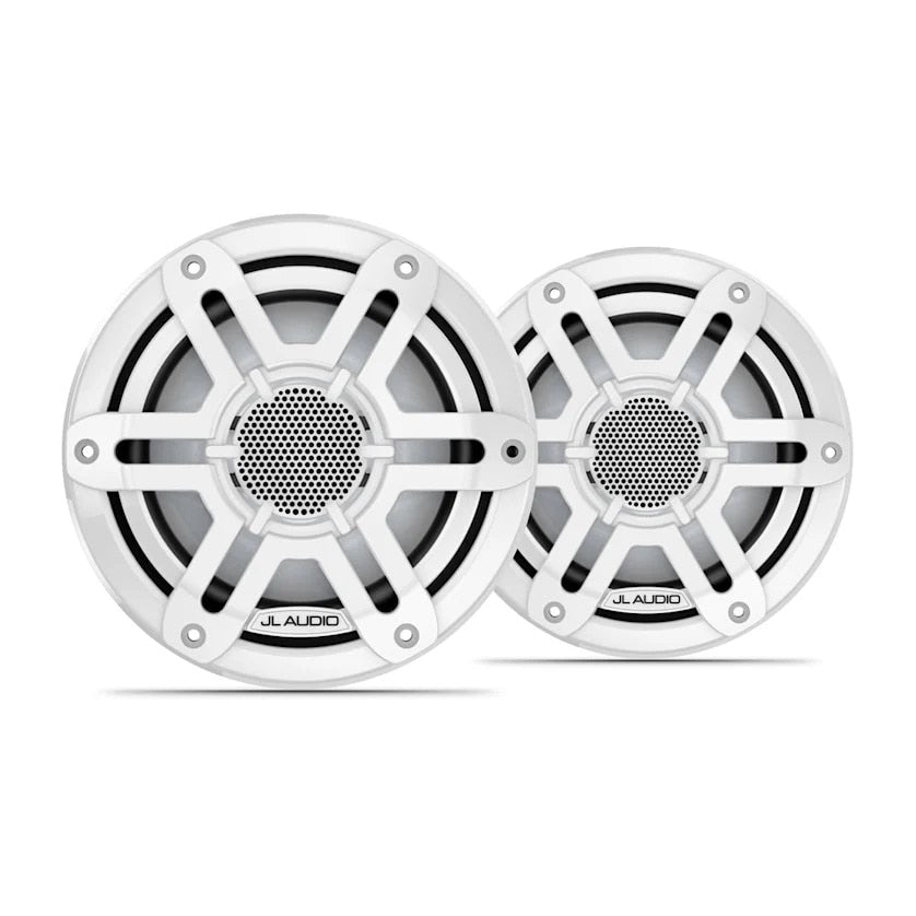 JL Audio M200 6.5in Marine Speaker Pair with White Sport Grille