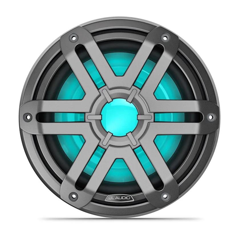 JL Audio M200 10in Marine Subwoofer with LED and Gray Sport Grille