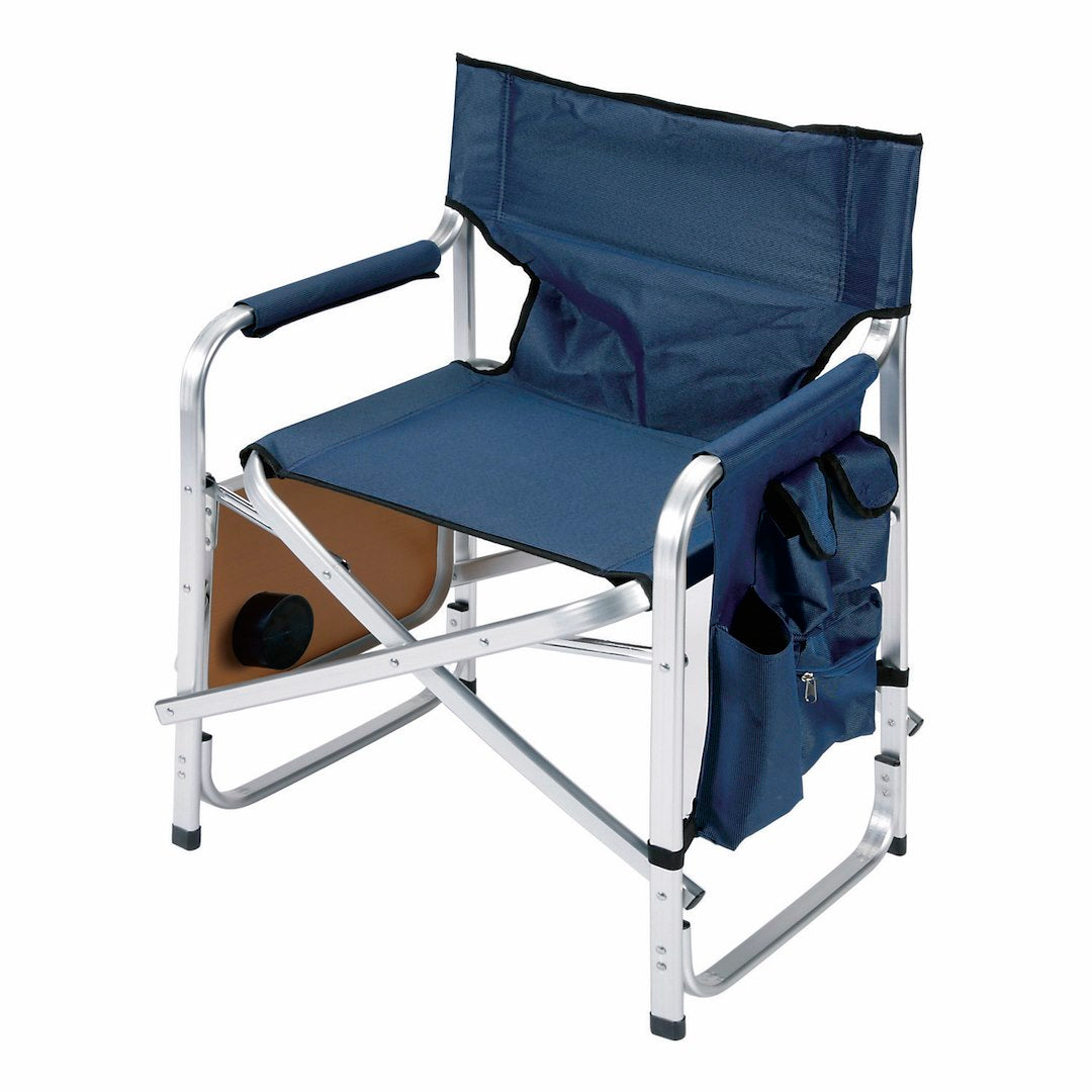 FAULKNER - DIR CHAIR BLUE W/TRAY/CH/BAG - 48872