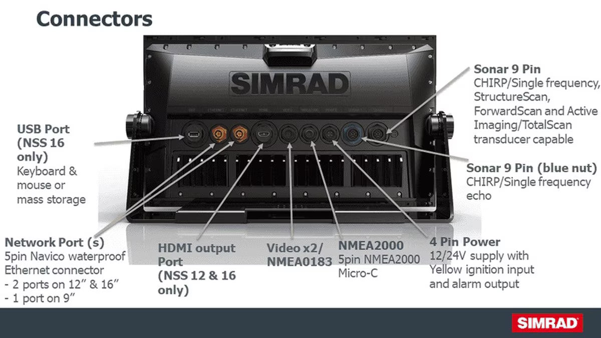 Simrad Nss16 Evo3s Combo Mfd With C-map Us Enhanced Map