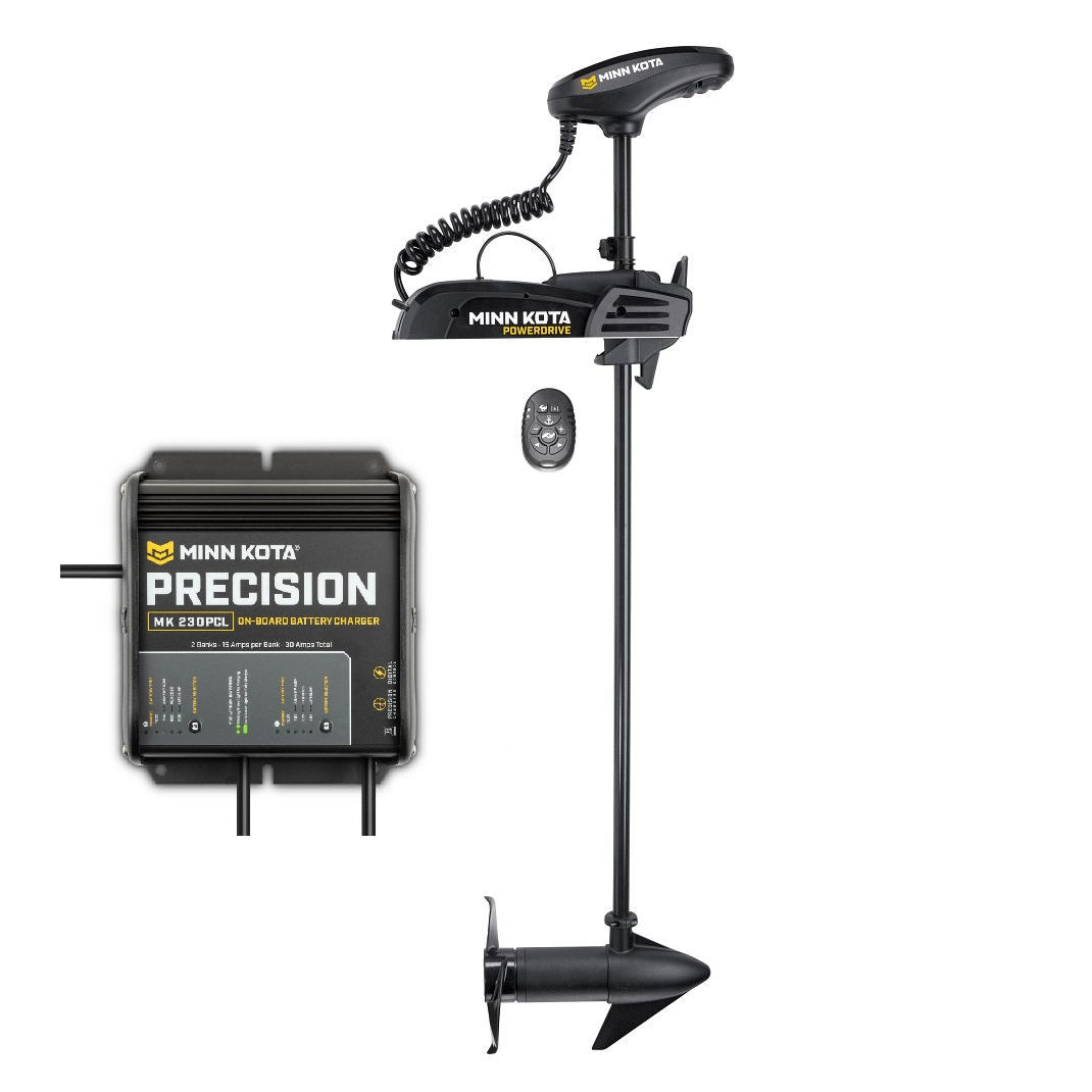 Minn Kota Powerdrive 55 54"" With Micro Remote With Mk230pcl Charger