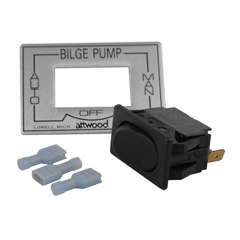 Attwood 3-Way Auto/Off/Manual Bilge Pump Switch - Boat Gear USA