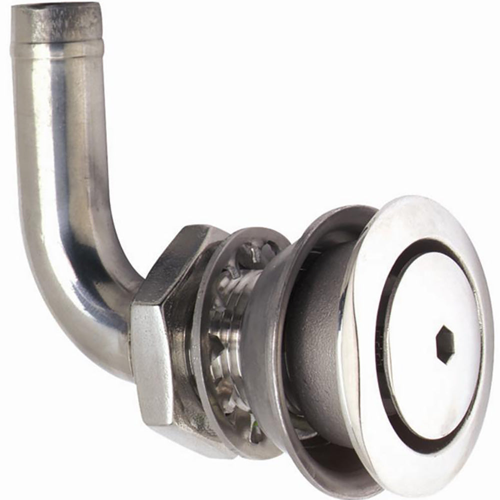 Attwood 316 Stainless Steel Alloy Flush Mount Fuel Vent - 90° Vent - Boat Gear USA