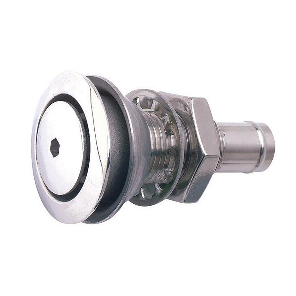 Attwood 316 Stainless Steel Alloy Flush Mount Fuel Vent - Straight Vent - Boat Gear USA