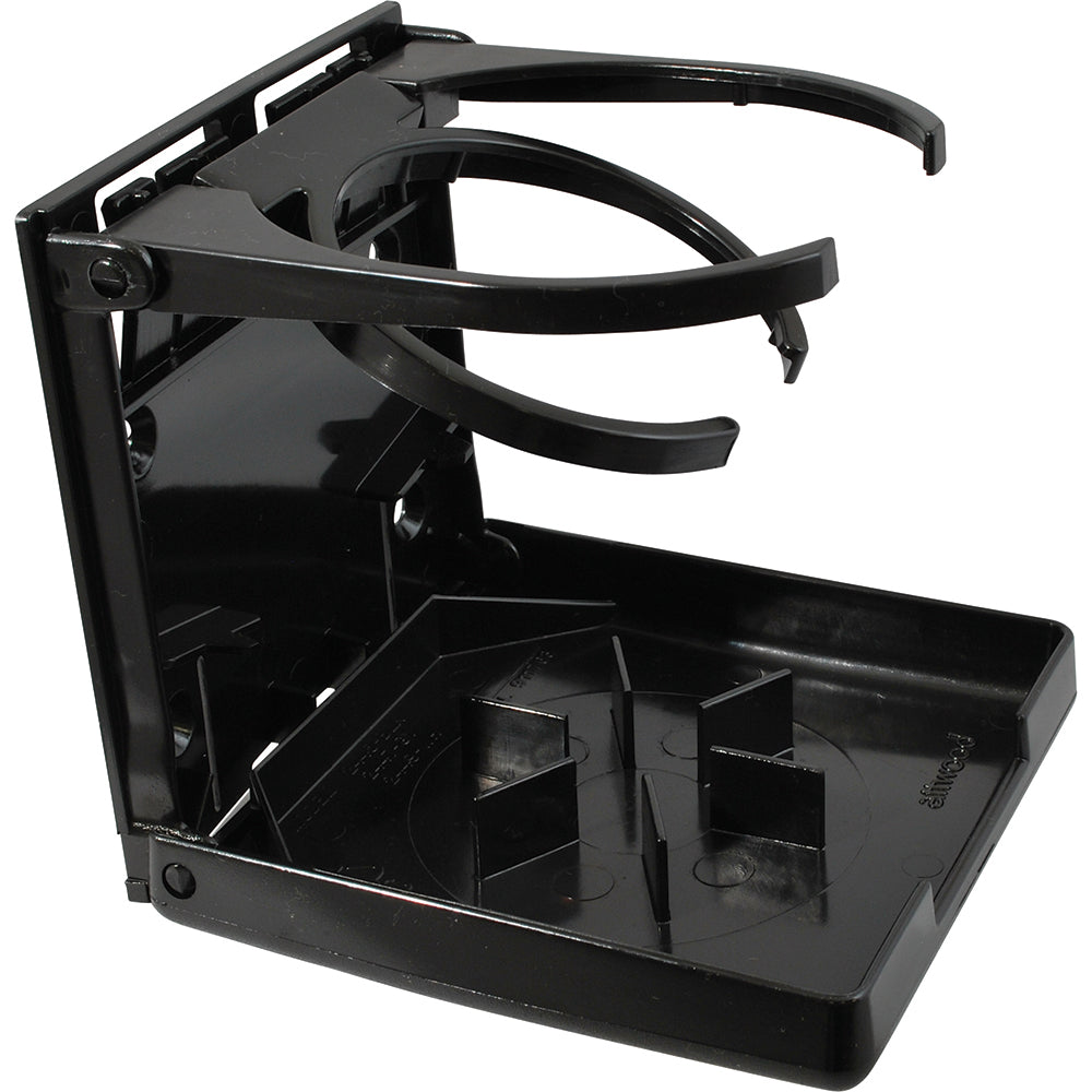 Attwood Fold-Up Drink Holder - Dual Ring - Black - Boat Gear USA