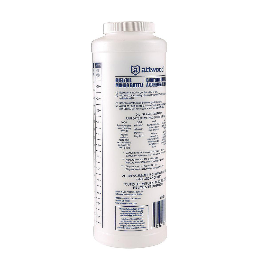 Attwood Fuel/Oil Mixing Bottle - Boat Gear USA