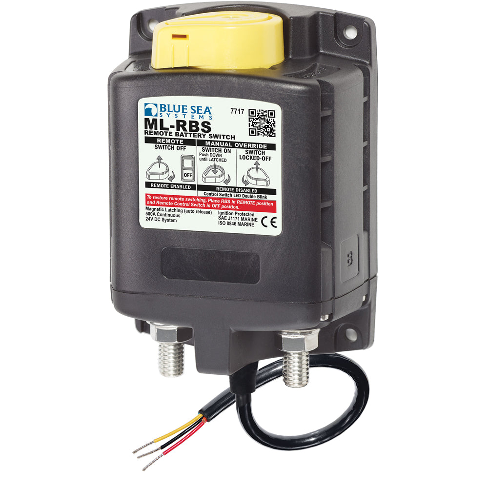 Blue Sea 7717 ML-RBS Remote Battery Switch w/Manual Control Auto-Release - 24V - Boat Gear USA