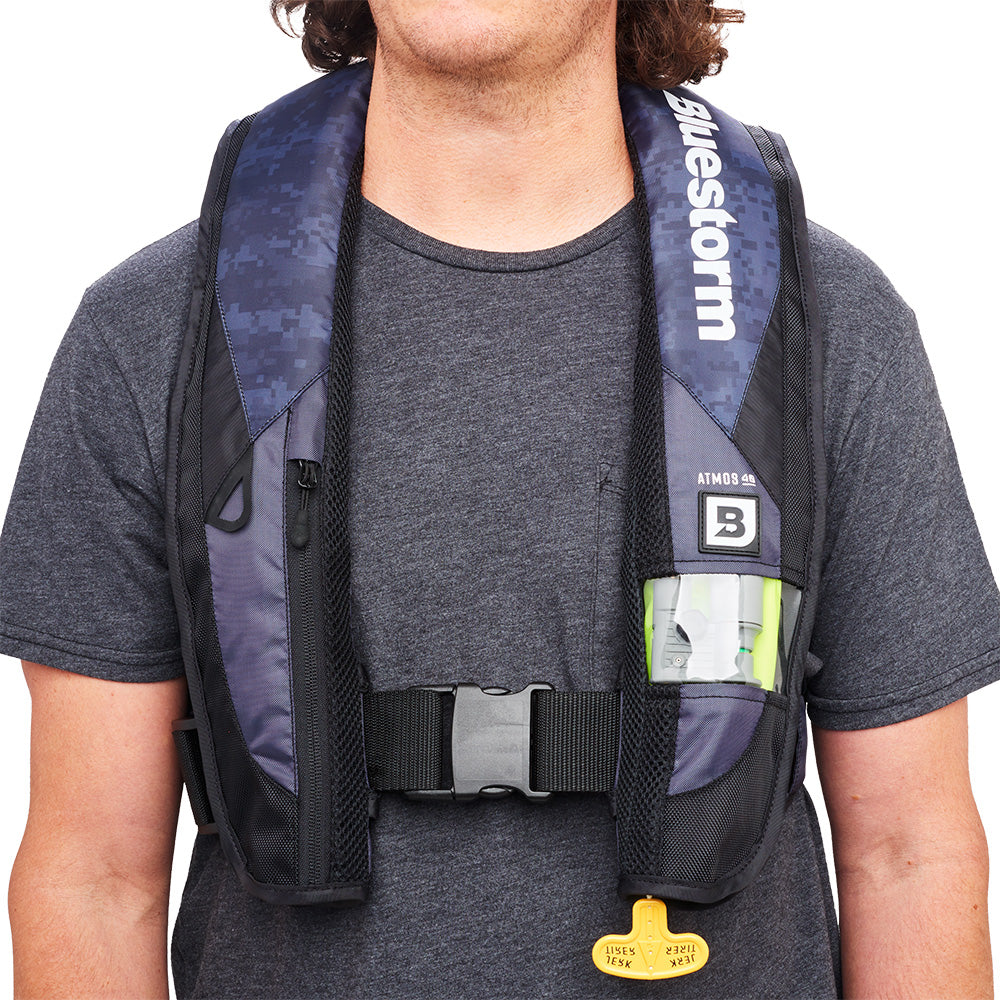 Bluestorm Atmos 40 Auto Type II Inflatable PFD - Hi-Vis - Boat Gear USA