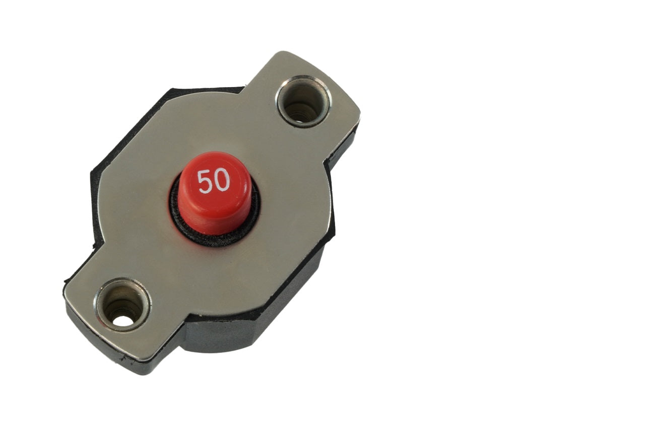 Egis 50a Medium Duty Push Button Circuit Breaker - Boat Gear USA
