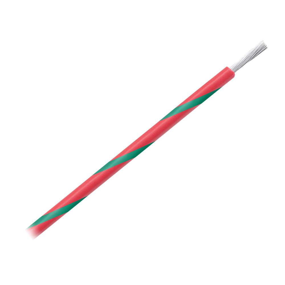 Pacer 14 AWG Gauge Striped Marine Wire 500' Spool - Red w/Green Stripe - Boat Gear USA