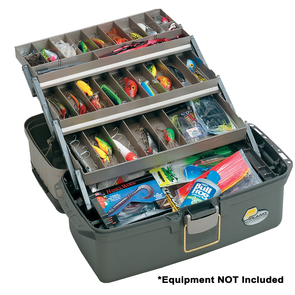 Plano Guide Series™ Tray Tackle Box - Graphite/Sandstone - Boat Gear USA