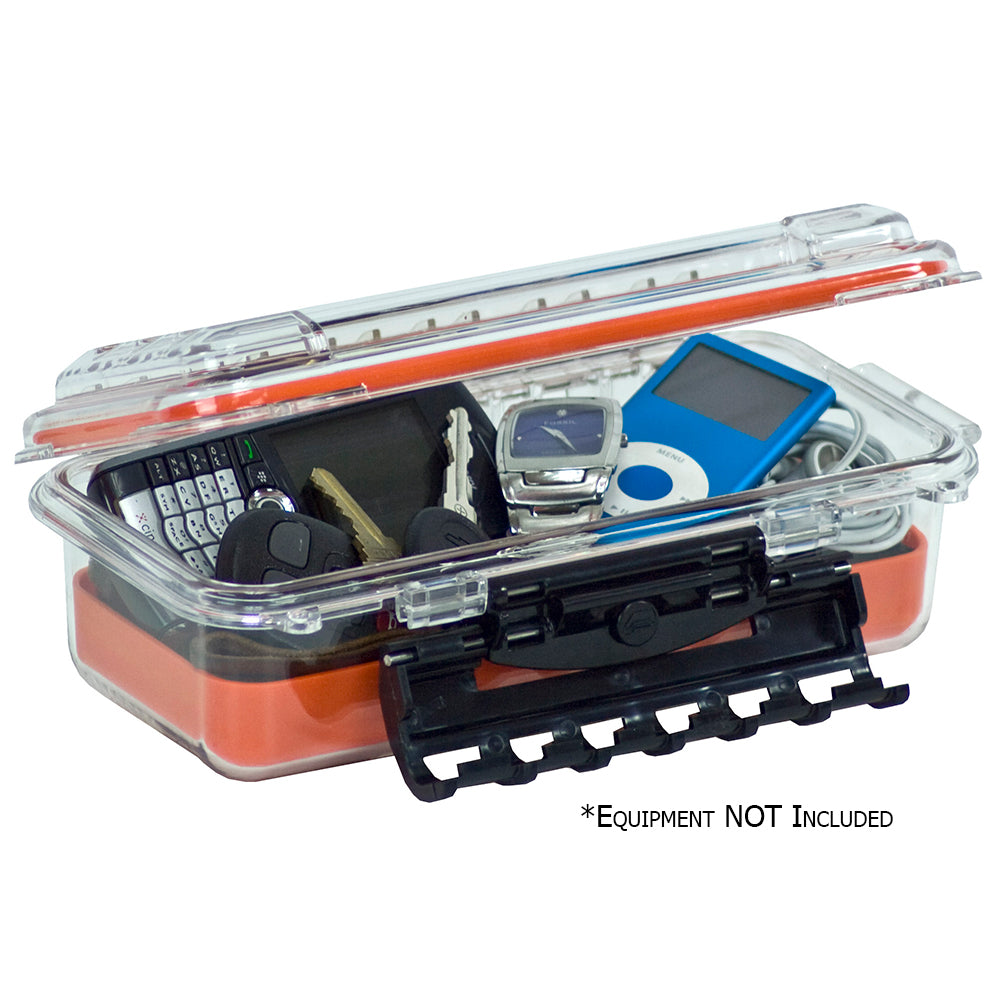 Plano Waterproof Polycarbonate Storage Box - 3500 Size - Orange/Clear - Boat Gear USA