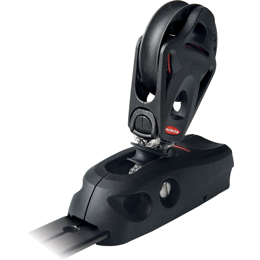 Ronstan Series 25 T-Track - Composite Slide - Series 40 BB Orbit Block - Stand Up - Suits 9mm(5/16") Rope - Boat Gear USA