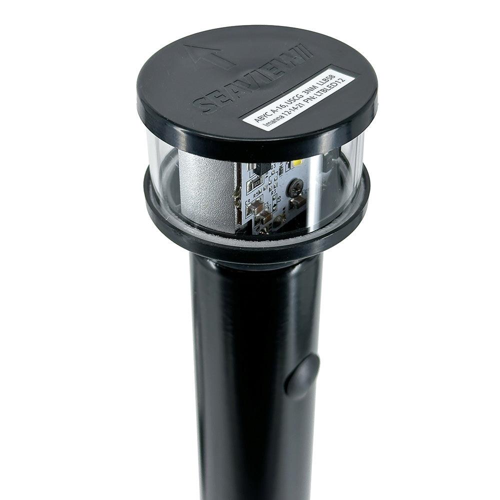 Seaview Round LED Combo Masthead - Black - All Round Light Bar Top - Boat Gear USA