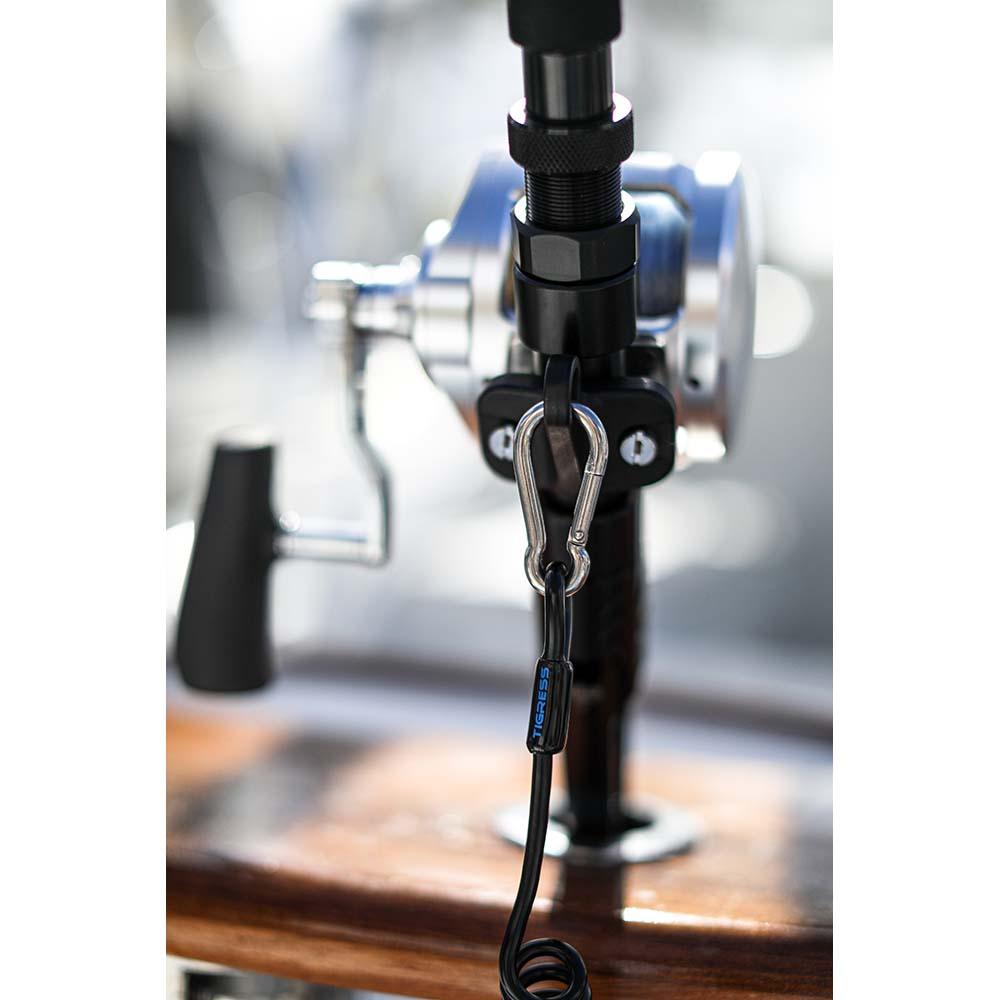Tigress Light Tackle Coiled Safety Tether - 600lbs - Boat Gear USA