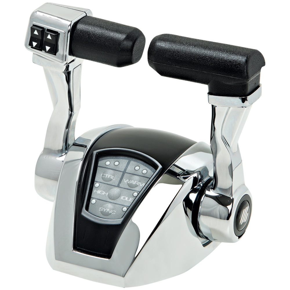 UFlex Power A Electronic Control Package - Dual Engine/Single Station - Mechanical Throttle/Mechanical Shift w/Trim - Boat Gear USA