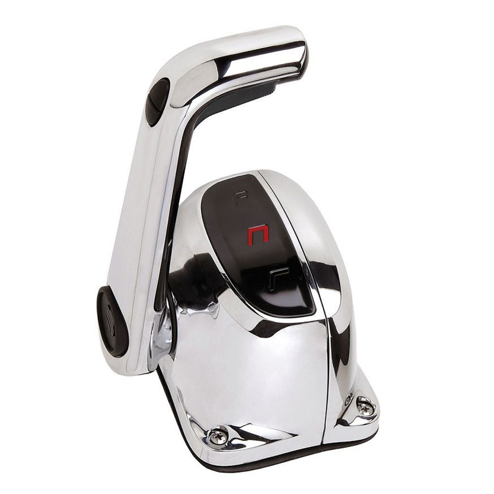 Uflex Single Lever Top Mount Control w/Neutral Lock & Trim Switch - Chrome - Boat Gear USA