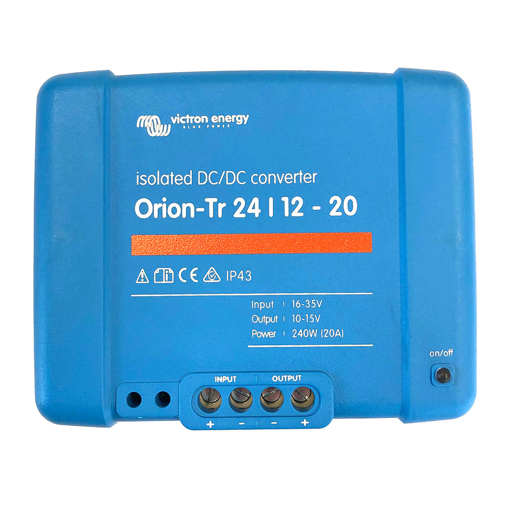 Victron Orion-TR DC-DC Converter - 24 VDC to 12 VDC - 20AMP Isolated - Boat Gear USA