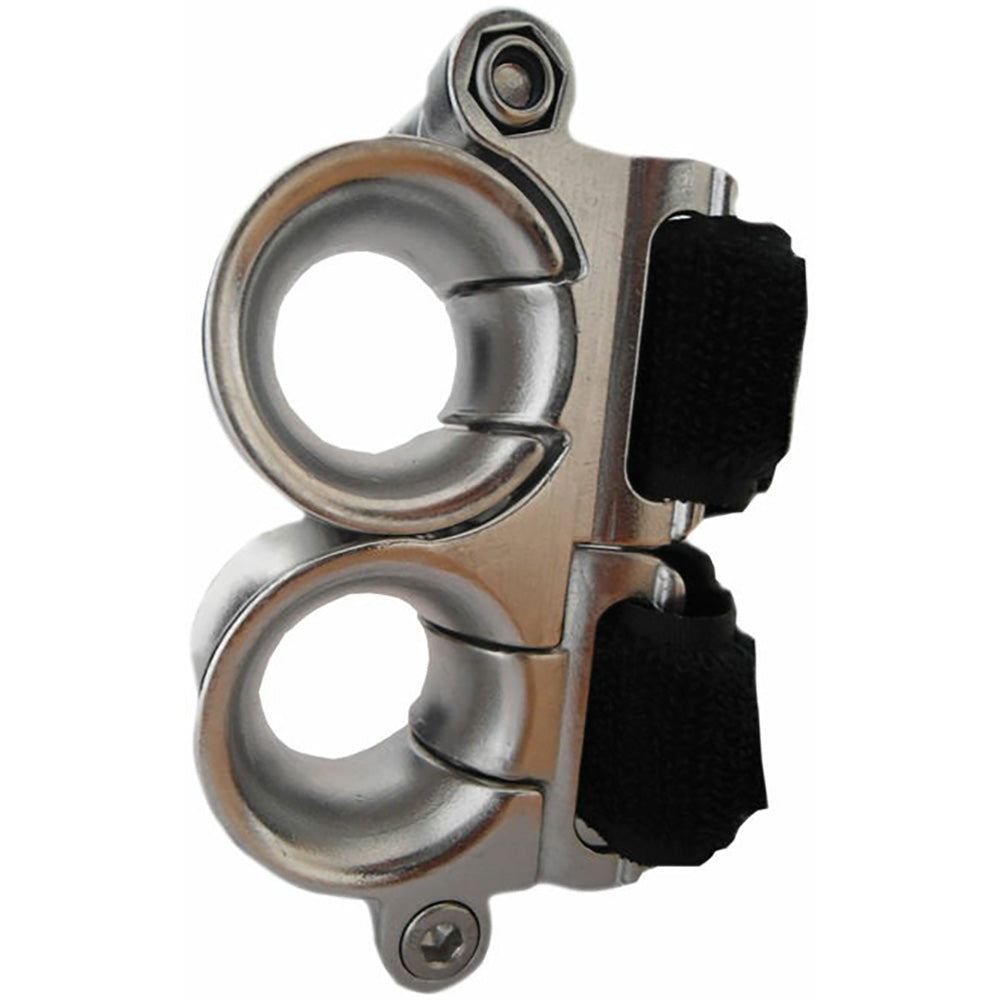 Wichard Double Fairlead - 25mm Diameter Stanchion w/Webbing - Velcro Stipe - Boat Gear USA