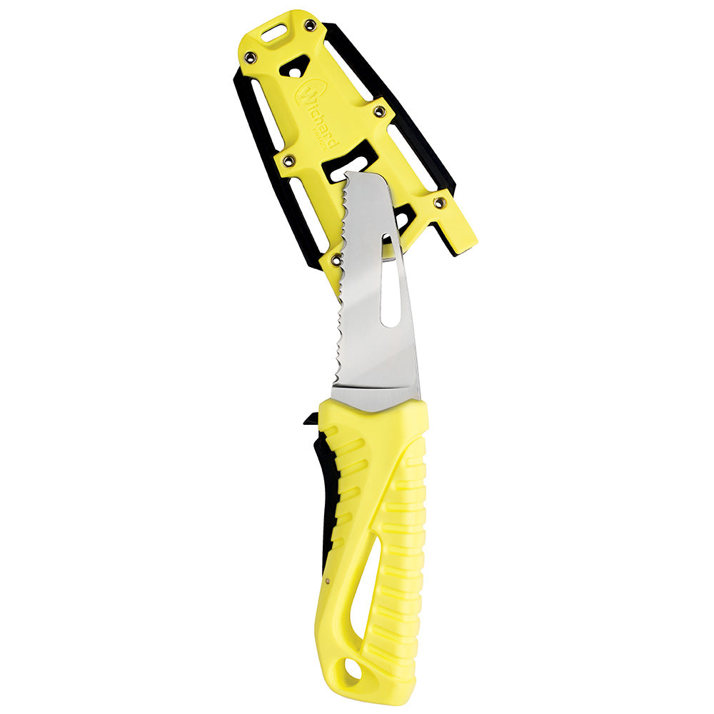 Wichard Offshore Rescue Knife Fixed Blade - Fluorescent - Boat Gear USA