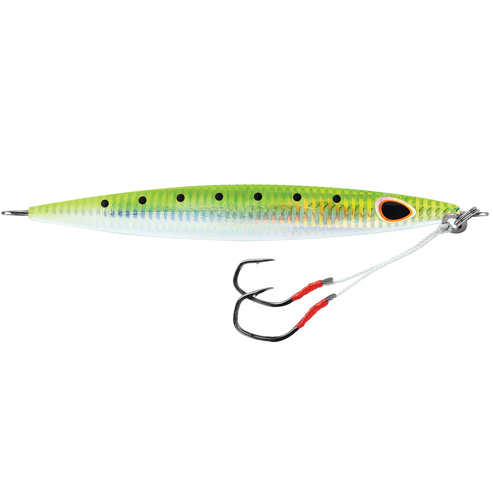 Williamson Kensaki 280 Jig - 7.25" - 9-7/8oz - UV Green Sardine Zebra - Boat Gear USA