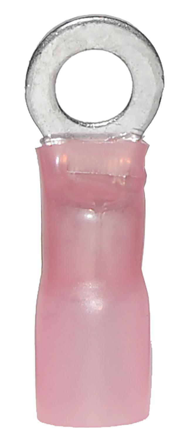 Ancor 8awg 1/4 Ring Terminal Heat Shrink Red 25 Pack - Boat Gear USA