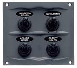 Bep 900-4wp 4 Way Switch Panel - Boat Gear USA