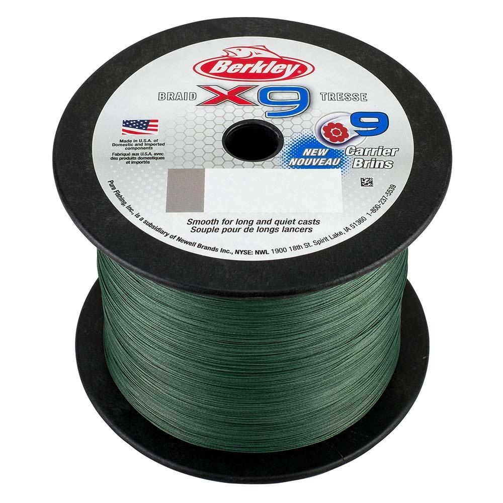 Berkley x9 Braid Low-Vis Green - 10lb - 2188 yds - X9BBK10-22 - Boat Gear USA