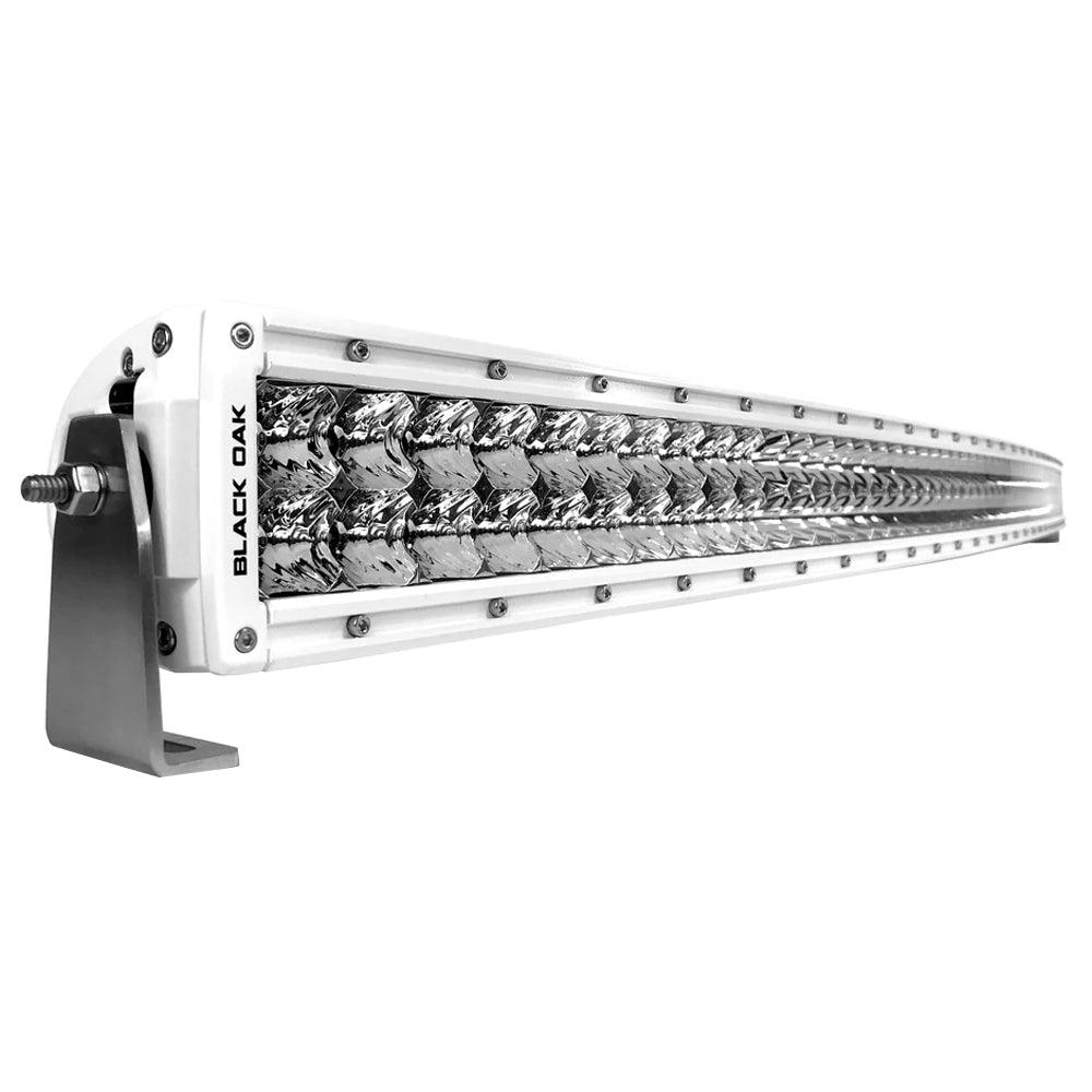 Black Oak Pro Series Curved Double Row Combo 50" Light Bar - White - Boat Gear USA