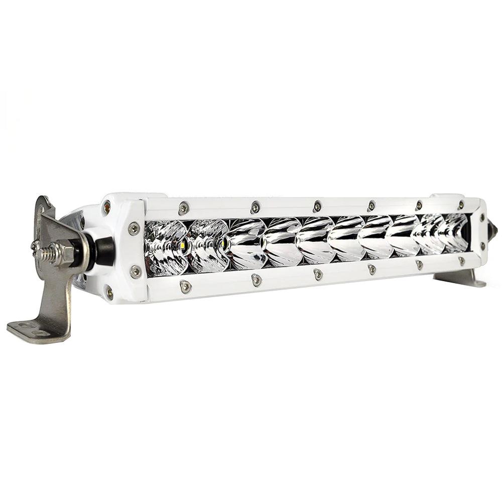 Black Oak Single Row Combo 10" Light Bar - White - Boat Gear USA