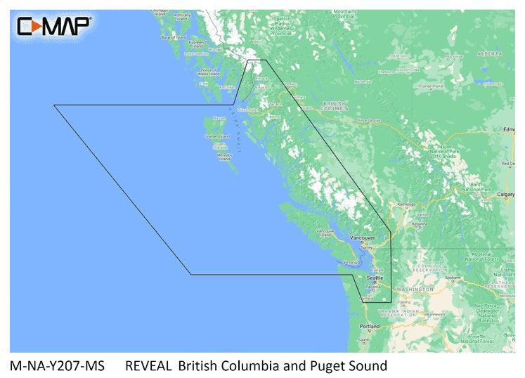 C-MAP Reveal Coastal British Columbia and Puget Sound - Boat Gear USA