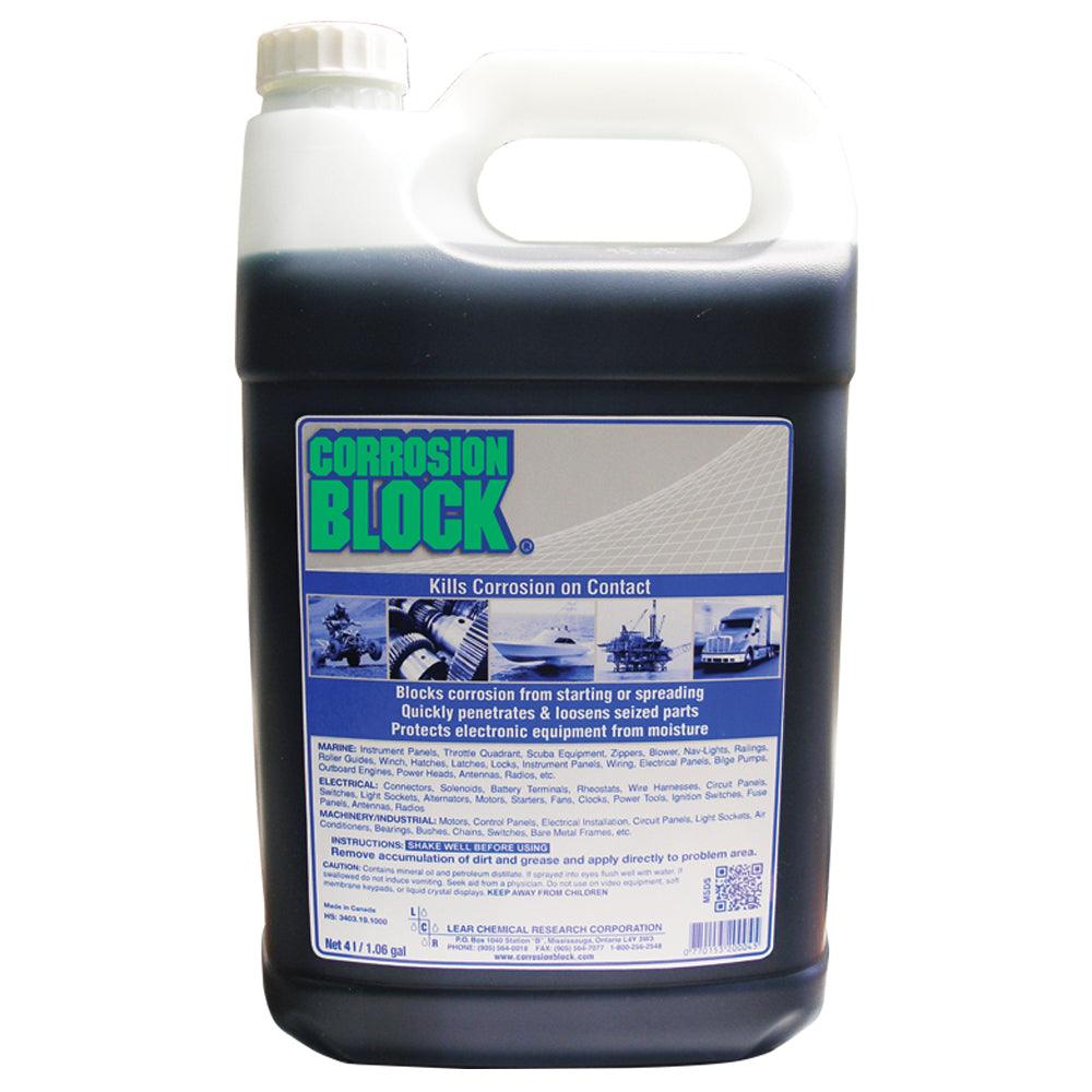 Corrosion Block Liquid 4-Liter Refill - Non-Hazmat, Non-Flammable & Non-Toxic - Boat Gear USA