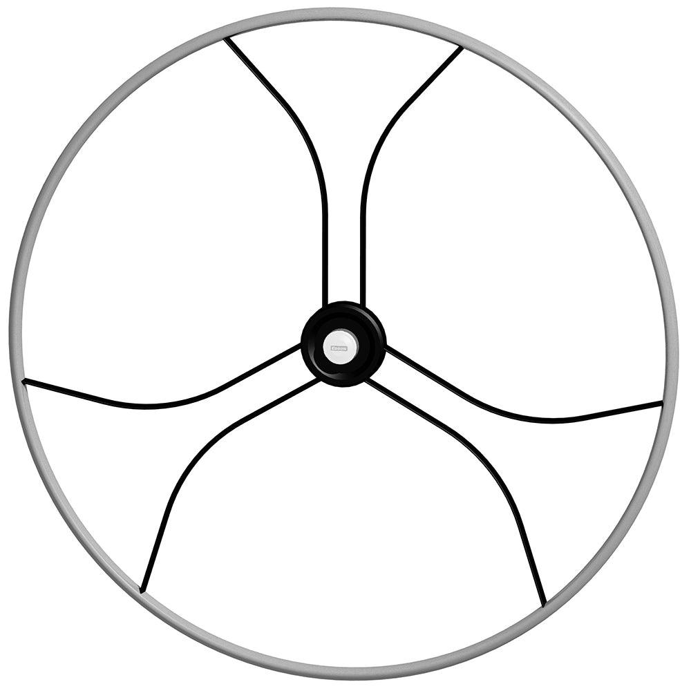 Edson 40" "Double Black Diamond" Wheel w/Comfort Grip - Gray - Boat Gear USA