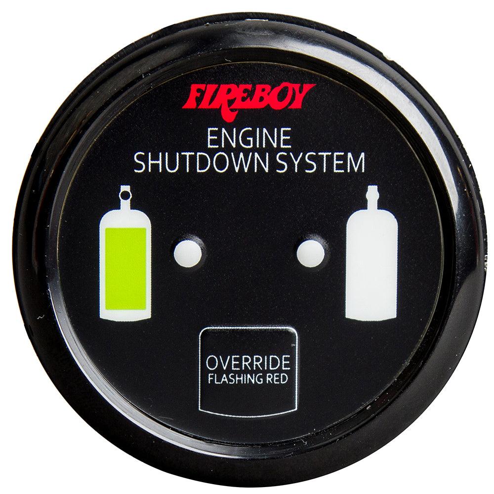 Fireboy-Xintex Deluxe Helm Display w/Gauge Body, LED & Color Graphics f/Engine Shutdown System - Black Bezel Display - Boat Gear USA