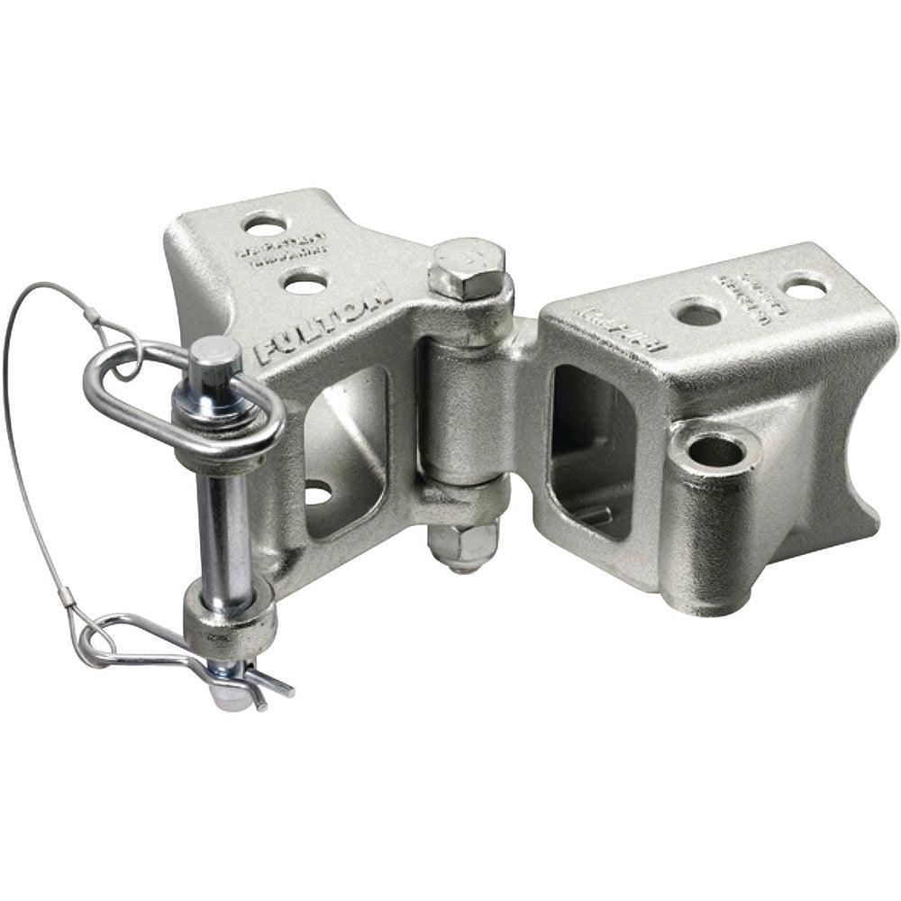 Fulton Fold-Away Bolt-On Hinge Kit 2" x 3" Trailer Beam, Rating 5,000 lbs., 48" Pivot, Z-Max 600 Zinc Finish - Boat Gear USA