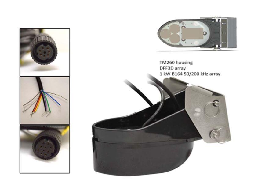 Furuno 165t-50/200-tm260 1kw Transom Mount For Dff3d - Boat Gear USA