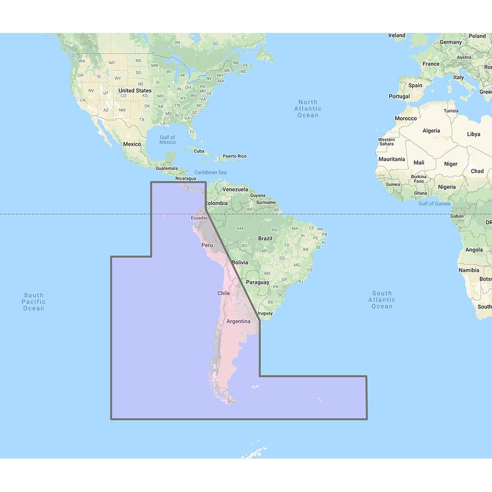 Furuno South America West Coast - Costa Rica to Chile to Falklands Vector Charts - Unlock Code - Boat Gear USA