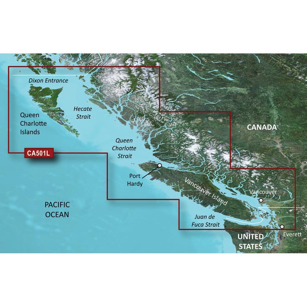 Garmin BlueChart® g3 Vision® HD - VCA501L - Vancouver Island - Dixon Entrance - microSD™/SD™ - Boat Gear USA