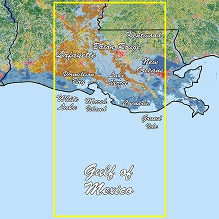 Garmin Louisiana Central Standard Mapping Premium - Boat Gear USA