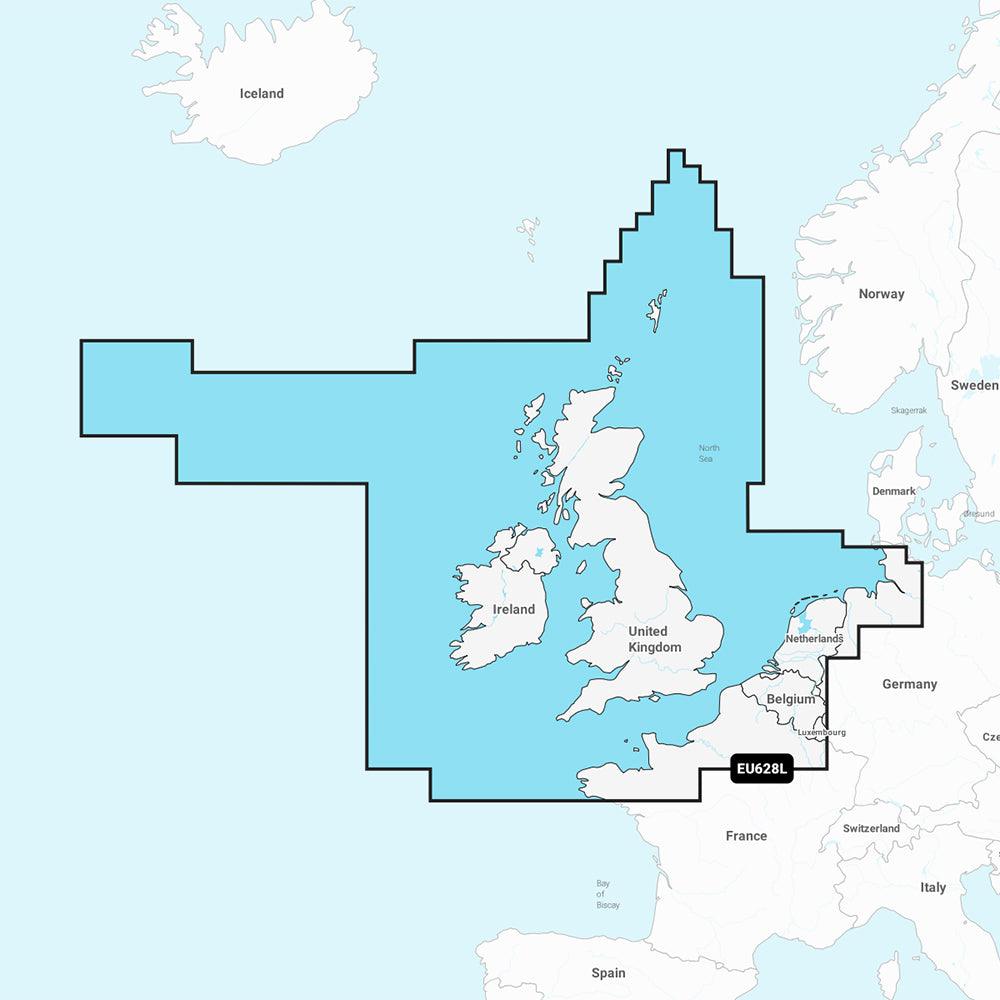 Garmin Navionics+ NSEU628L - U.K., Ireland & Holland - Marine Chart - Boat Gear USA